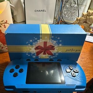 Portable Blue Handheld Gaming Console